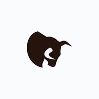 Stier Stier Logo Symbol, Vorlage Vektor Illustration