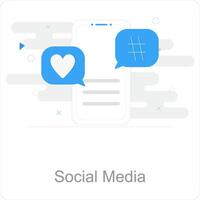 Sozial Medien und App Symbol Konzept vektor