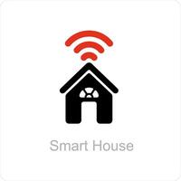 smart hus och teknologi ikon begrepp vektor
