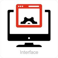 Schnittstelle und ui Symbol Konzept vektor