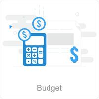 budget och pengar ikon begrepp vektor