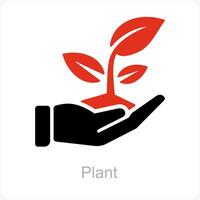 Pflanze und Natur Symbol Konzept vektor