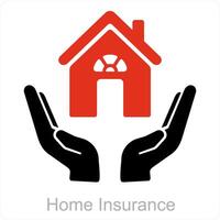 Zuhause Versicherung und echt Nachlass Symbol Konzept vektor
