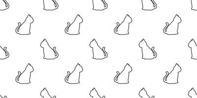 katt sömlös mönster kattunge vektor kalikå sällskapsdjur djur- scarf isolerat upprepa bakgrund tecknad serie bricka tapet klotter illustration vit design