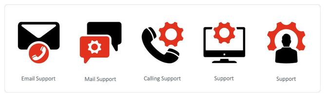e-post Stöd och post Stöd vektor