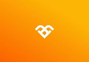 logotyp brev b eller d eller bd eller db i abstrakt form. minimalistisk, modern, företags, teknologi, företag. redigerbar Färg och fil vektor
