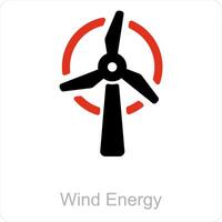 Wind Energie und Recycling Symbol Konzept vektor