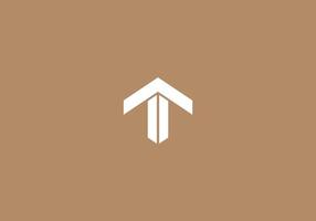 logotyp Hem och brev t, logotyp byggnad eller verklig egendom, elegant modern och minimalistisk, redigerbar Färg vektor