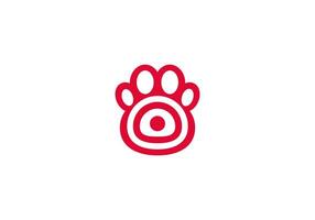logotyp Tass hund och mål, minimalistisk och modern logotyp mall premie. redigerbar fil vektor