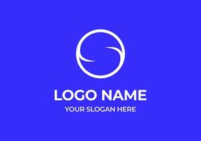 Logo Brief s und Kreis Linie, modern einfach und minimalsit Logo Design. editierbar Datei vektor