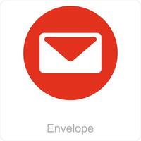 Briefumschlag und Email Symbol Konzept vektor