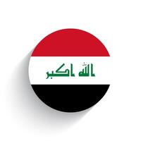 nationell flagga av irak ikon vektor illustration isolerat på vit bakgrund.
