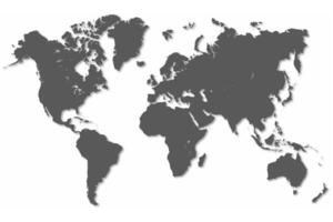 Welt Karte Symbol Vektor isoliert auf Weiß Hintergrund.
