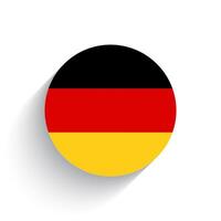 nationell flagga av Tyskland ikon vektor illustration isolerat på vit bakgrund.