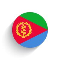National Flagge von eritrea Symbol Vektor Illustration isoliert auf Weiß Hintergrund.