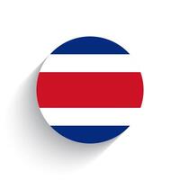 National Flagge von Costa Rica Symbol Vektor Illustration isoliert auf Weiß Hintergrund.