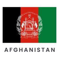 vektor afghanistan flagga isolerat på vit bakgrund.