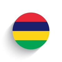 National Flagge von Mauritius Symbol Vektor Illustration isoliert auf Weiß Hintergrund.