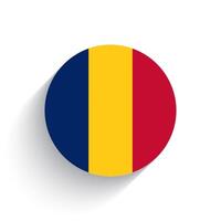 National Flagge von Rumänien Symbol Vektor Illustration isoliert auf Weiß Hintergrund.