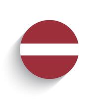 nationell flagga av lettland ikon vektor illustration isolerat på vit bakgrund.