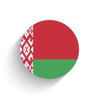National Flagge von Weißrussland Symbol Vektor Illustration isoliert auf Weiß Hintergrund.