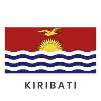 Vektor kiribati Flagge isoliert auf Weiß Hintergrund.