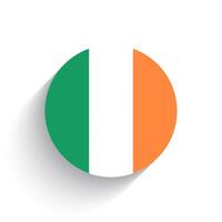 National Flagge von Irland Symbol Vektor Illustration isoliert auf Weiß Hintergrund.