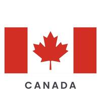 Flagge von Kanada isoliert auf Weiß Hintergrund. vektor