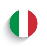 nationell flagga av Italien ikon vektor illustration isolerat på vit bakgrund.