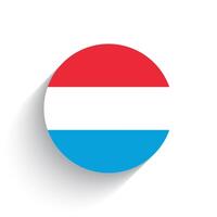 nationell flagga av luxemburg ikon vektor illustration isolerat på vit bakgrund.