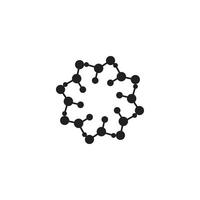 molekyl symbol logotyp mall vektor illustration design