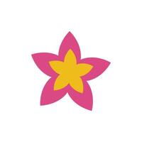 blomma plumeria logotyp vektor element symbol design