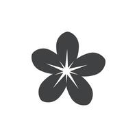 Blume Plumeria Logo Vektor Element Symbol Design