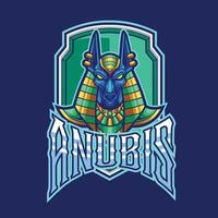 Vektor Anubis ägyptisch Gott Maskottchen Logo Vorlage
