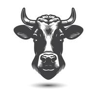 Kuh und Stier Kopf Symbol. abstrakt Kühe Kopf vektor