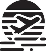 minimal Fluggesellschaften Logo mit kreativ gestalten Symbol, eben Symbol vektor