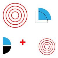 abstrakt memphis geometrisk form social media bakgrund vektor