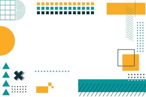 abstrakt Memphis geometrisch gestalten Hintergrund vektor