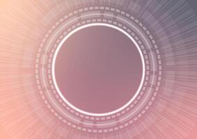 rosa cirkel len ljus teknologi neon grafisk bakgrund vektor