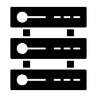 ein modern Design Symbol von Daten Server vektor