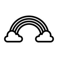 en meteorologiska fenomen, ikon av regnbåge i trendig stil vektor