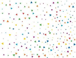 triangel- konfetti. ljus regnbåge glitter konfetti bakgrund. färgad festlig textur. vektor