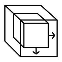 en skön design ikon av 3d modell vektor