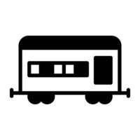 ett ikon design av frakt tåg, redigerbar vektor