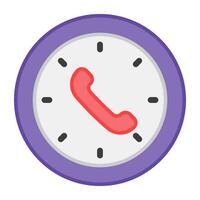 Empfänger Innerhalb Uhr, Symbol von Hotline vektor