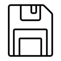 trendig design ikon av diskett disk vektor