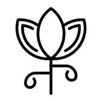 ein Symbol Design von Frühling Blume vektor