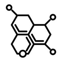 modisch Design Symbol von chemisch Verbindung Struktur vektor
