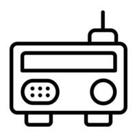 ein modisch Vektor Design von Radio Symbol