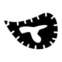 ein winzig Mikroorganismus Symbol, solide Design von Bakterien vektor